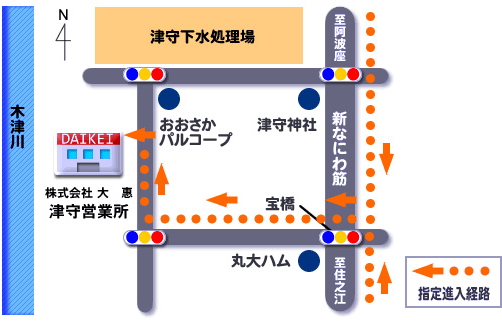 津守営業所地図