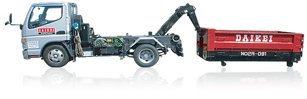 2トン コンテナ車 横